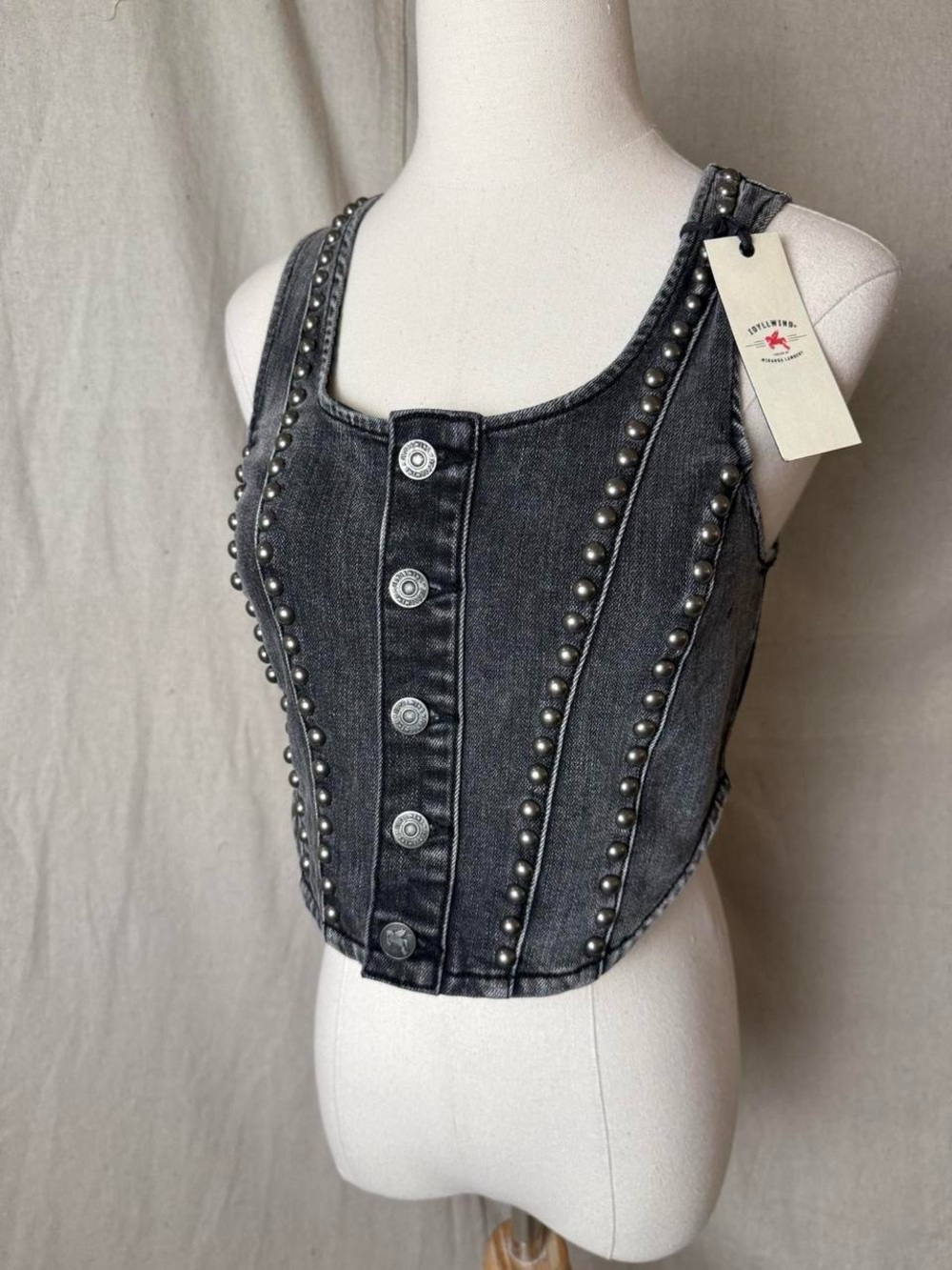 Edylnwind Fueled by Miranda Lambert denim corset